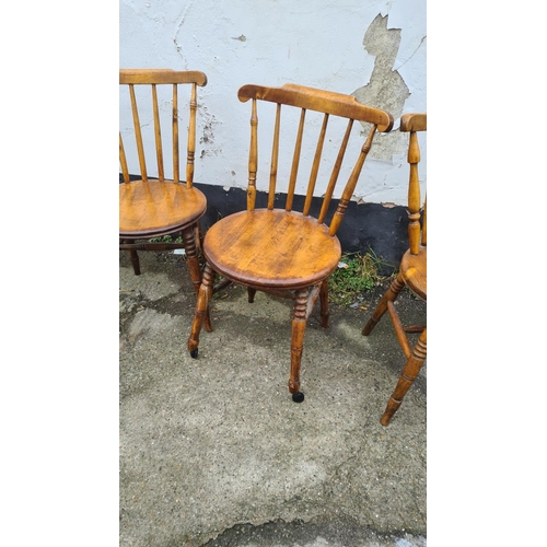 957 - Lot of Antique Kitchen Chairs