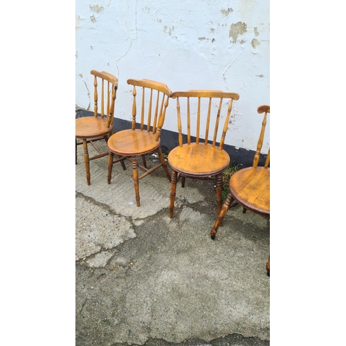 957 - Lot of Antique Kitchen Chairs