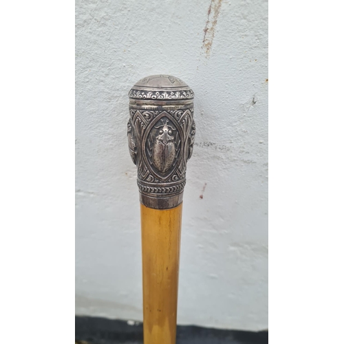 960 - Silver Handled Walking Stick