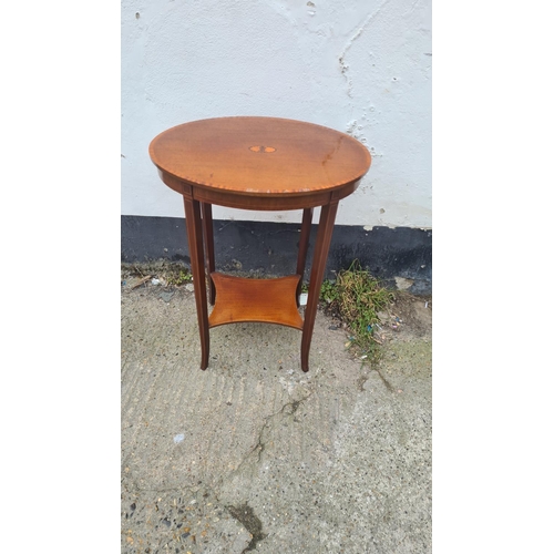 961 - Edwardian Occasional table produced by the Sandringham Workshop bearing Queen Mary's monogram