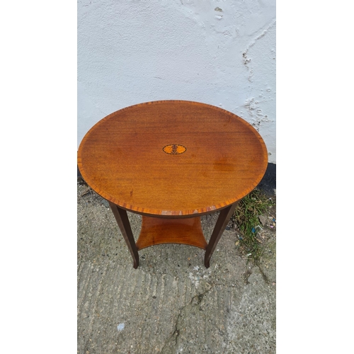 961 - Edwardian Occasional table produced by the Sandringham Workshop bearing Queen Mary's monogram