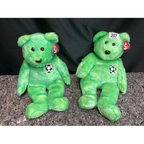 973 - 2 TY Beanie Baby Bears-Kicks