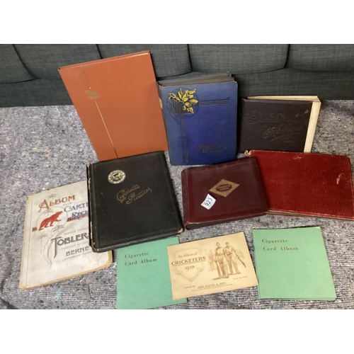 923 - Tobler and Co Chocolate Card Album with Complete Sets of Cards and other various cigarette card sets... 