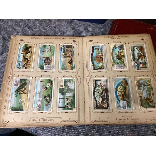 923 - Tobler and Co Chocolate Card Album with Complete Sets of Cards and other various cigarette card sets... 