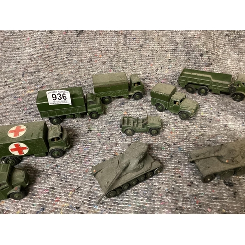 936 - Lot of Dinky Tanks etc