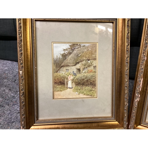 943 - Pair of Framed Early 20th Century Helen Allingham Prints