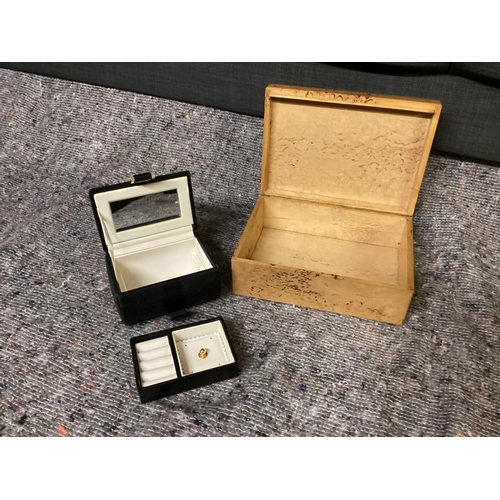 947 - Wooden Jewellery Box & 1 Other