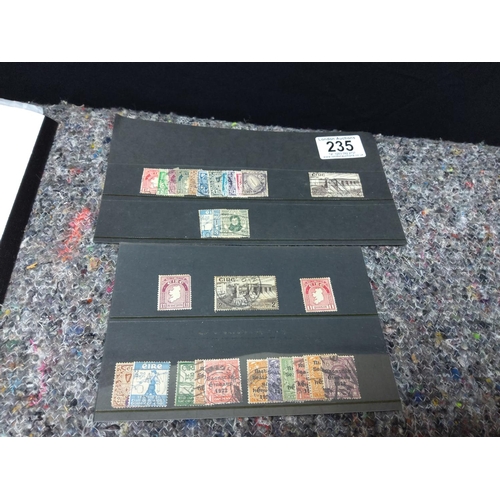 235 - 2 Sheets of Various Irish Stamps 1920s/30s