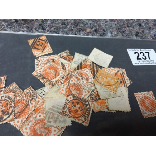 237 - Queen Victoria 1/2 Penny Orange Stamp Collections