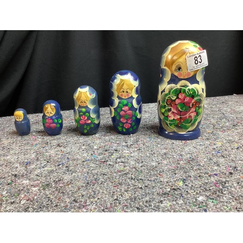 83 - Vintage Set of Russian Dolls