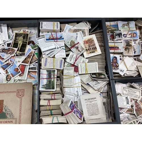 963 - A Filing Cabinet Containing a Huge Single Owner Collection of Cigarette Cards-100s of Complete Sets ... 