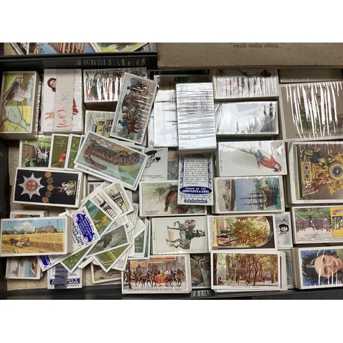 963 - A Filing Cabinet Containing a Huge Single Owner Collection of Cigarette Cards-100s of Complete Sets ... 