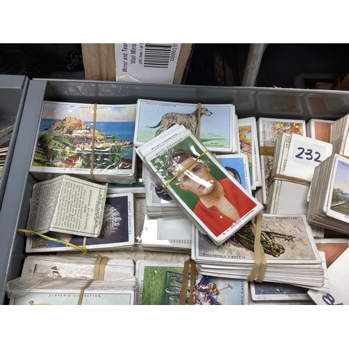 963 - A Filing Cabinet Containing a Huge Single Owner Collection of Cigarette Cards-100s of Complete Sets ... 