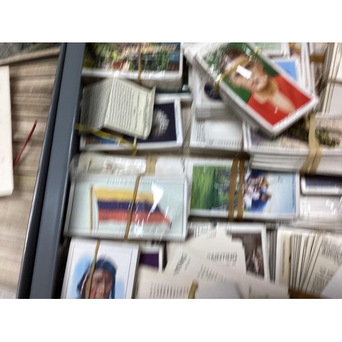 963 - A Filing Cabinet Containing a Huge Single Owner Collection of Cigarette Cards-100s of Complete Sets ... 