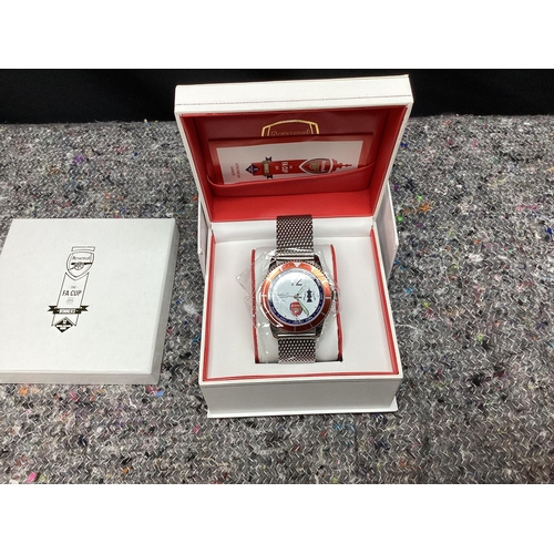 369 - FA Cup Winners 2015 Mint and Boxed Wrist Watch