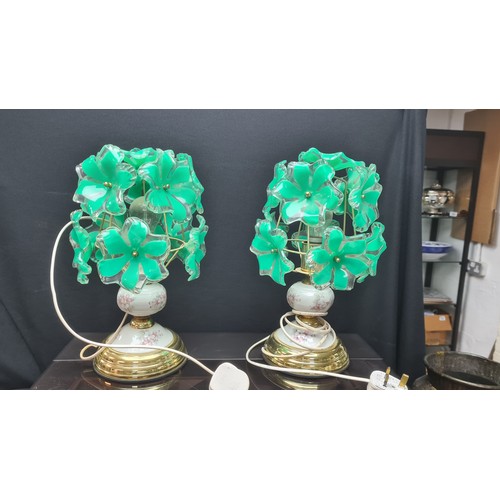 373 - Pair of Unusual Bedside Lamps