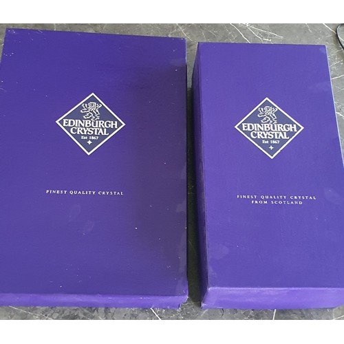 37 - Edinburgh Crystal Decanter & Glasses - Boxed