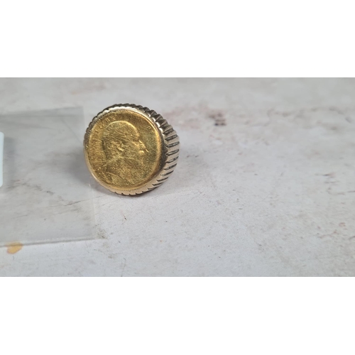 104 - 1907 Half Sovereign Ring 14.8g