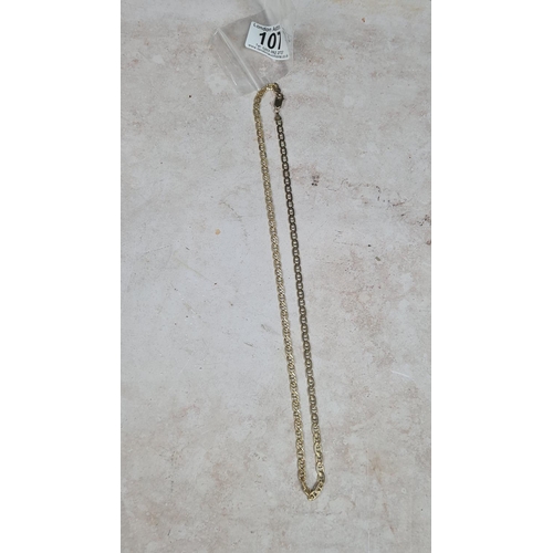 107 - 9ct Gold Necklace (19.8g) Length tbc?