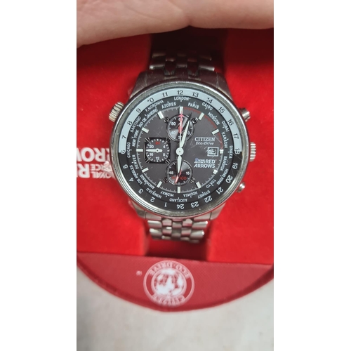 85 - Boxed Citizen Eco Drive Red Arrows Wrist Watch