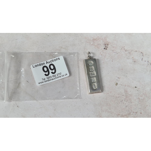 99 - Modern Silver Ingot (29.6g)