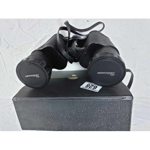 913 - Cased Pair of Pathescope 10x50 Binoculars