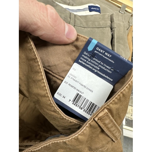 877 - 4 Brand New Pairs of Gant Chinos Assorted Sizes