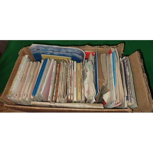 14 - Box of good qty of Road maps, Ordnance Survey maps etc