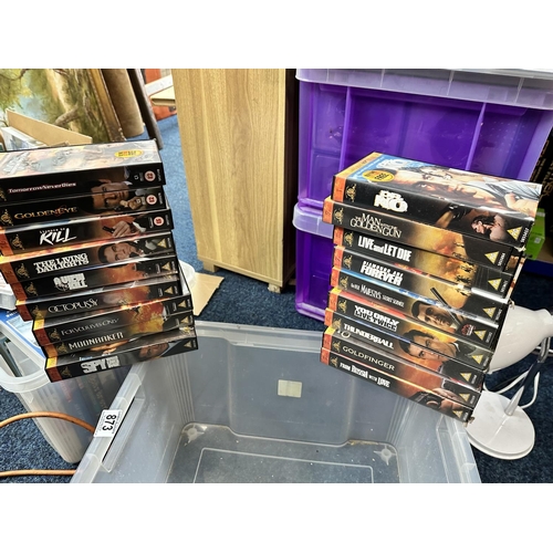 873 - Lot of Vintage James Bond 007 Video Cassettes