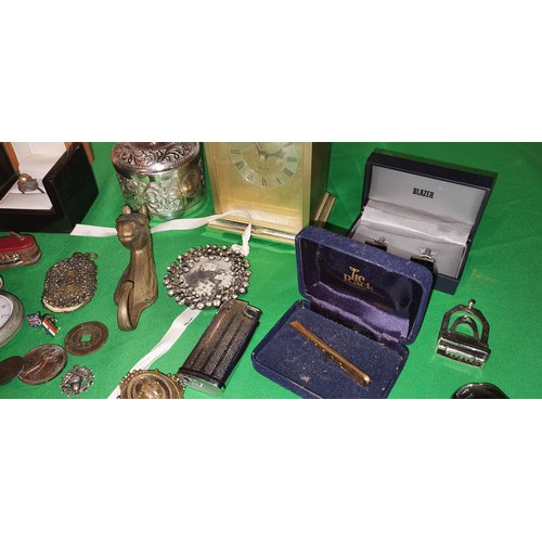 7 - Mixed good lot of interesting small items from house clearance Inc Jewellery, Coins, Badges etc - Un... 