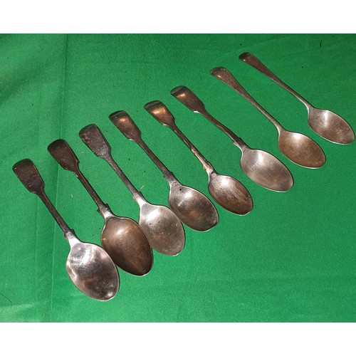 17 - Set of various Hallmarked Silver tea spoons