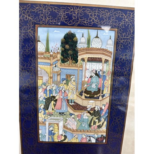 688 - Framed Indian Silk