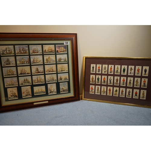 128 - 2 Framed Cigarette Card Sets