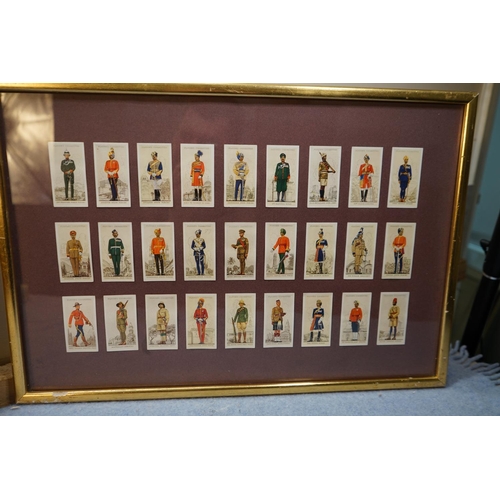 128 - 2 Framed Cigarette Card Sets