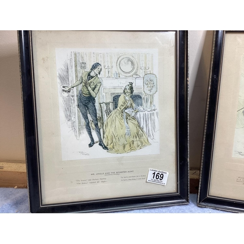 169 - Pair of Frank Reynolds Charles Dickens Prints