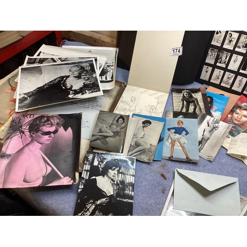 174 - Good Lot of Vintage Glamour Photos etc