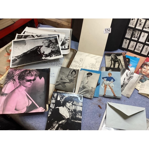 174 - Good Lot of Vintage Glamour Photos etc