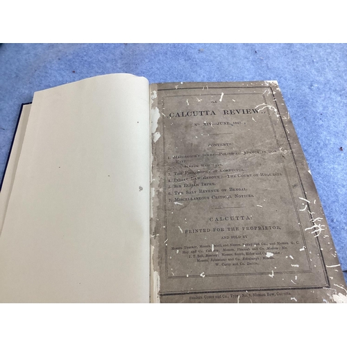 179 - Calcutta Review 1847 Book