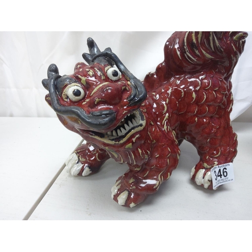 346 - Pair of Decorative Chinese Foo Dogs