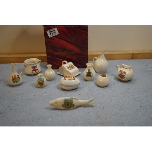 208 - Collection of Crested Ware