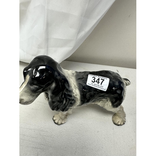 347 - Spaniel Figurine-Made in England possibly Beswick