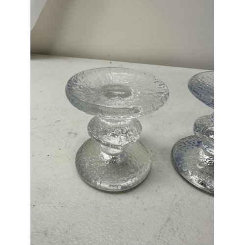 54 - Pair of Iittala Festivo Candlesticks