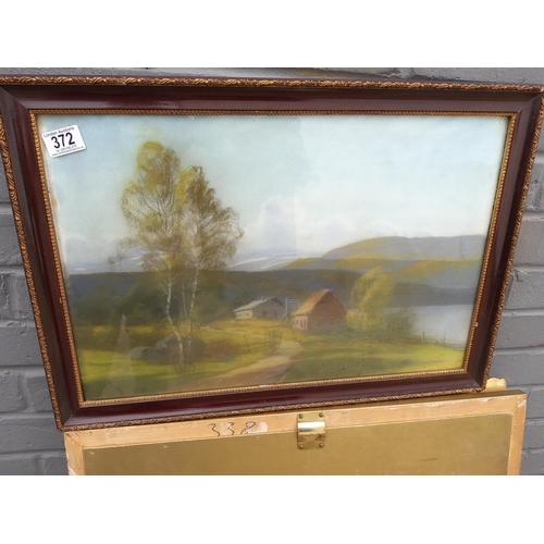 485 - Signed Early 20th Century Framed  Watercolor Painting