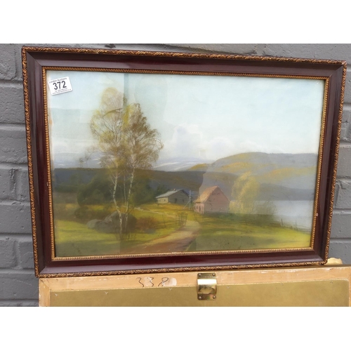 485 - Signed Early 20th Century Framed  Watercolor Painting