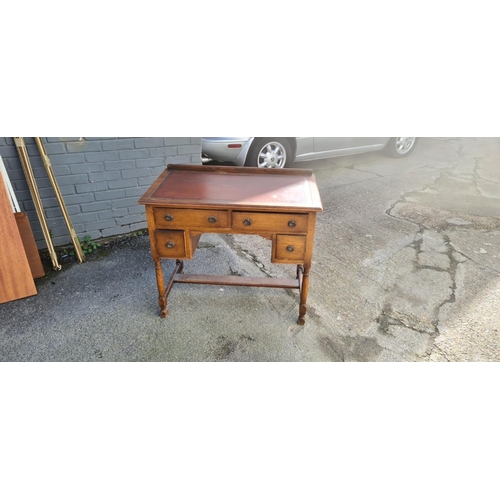 486 - Leather Top Desk