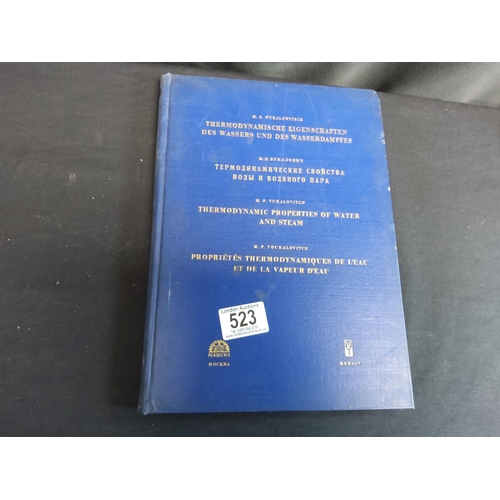 495 - Thermodynamic Properties of Water and Steam1950s Book