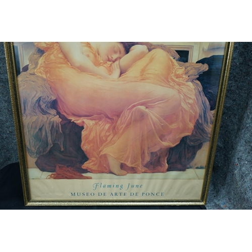 23 - Vintage Framed Flaming June Museum Poster