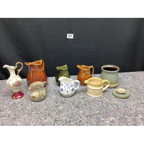 505 - Box of Assorted Ceramic Jugs etc