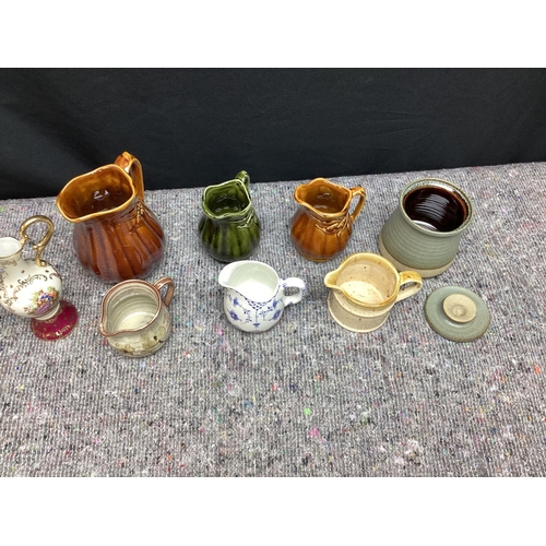 505 - Box of Assorted Ceramic Jugs etc