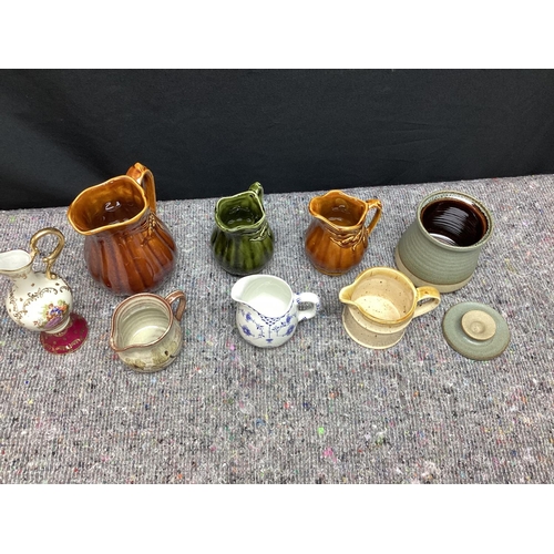 505 - Box of Assorted Ceramic Jugs etc